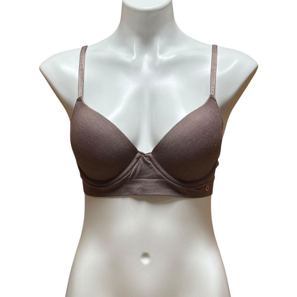 Danskin Intimates Underwire Push Up Bra Brown 36B
